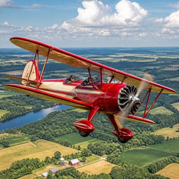 The Red Biplane jigsaw puzzle
