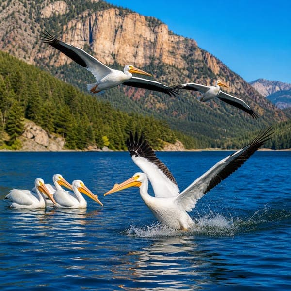 White Pelicans jigsaw puzzle