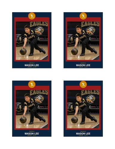 Circle Badge bowling card normal preview
