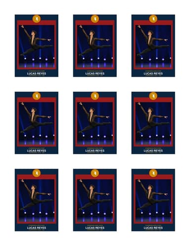 Circle Badge dance team sheet preview