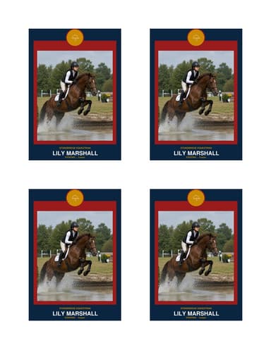 Circle Badge equestrian card normal preview
