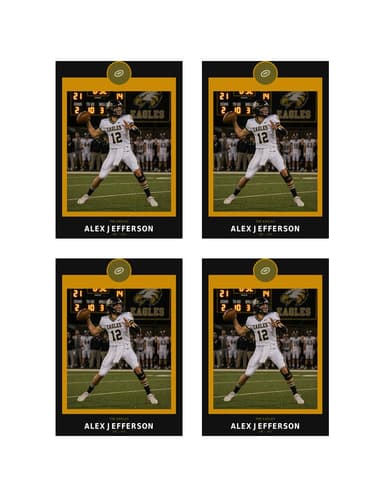 Circle Badge football card — normal size preview