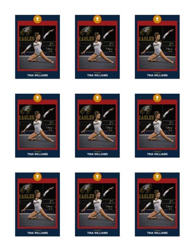 Circle Badge gymnastics team sheet preview