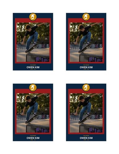 Circle Badge skateboarding card normal preview