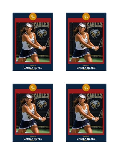 Circle Badge tennis card normal preview