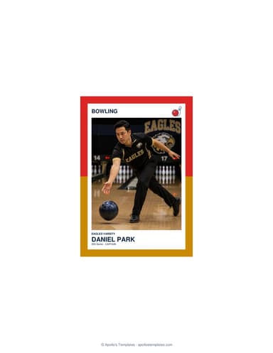 Split Halves bowling card enlarged preview