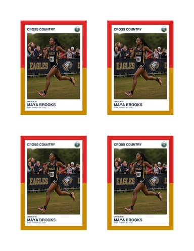 Split Halves cross country card normal preview