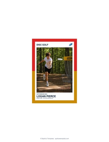 Split Halves disc golf card enlarged preview