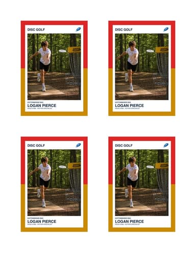 Split Halves disc golf card normal preview