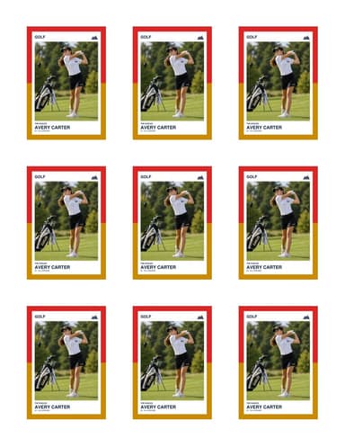 Split Halves golf team sheet preview