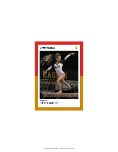 Split Halves gymnastics card enlarged preview