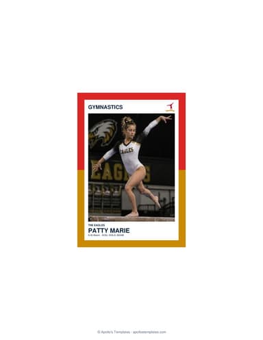 Split Halves gymnastics card enlarged preview
