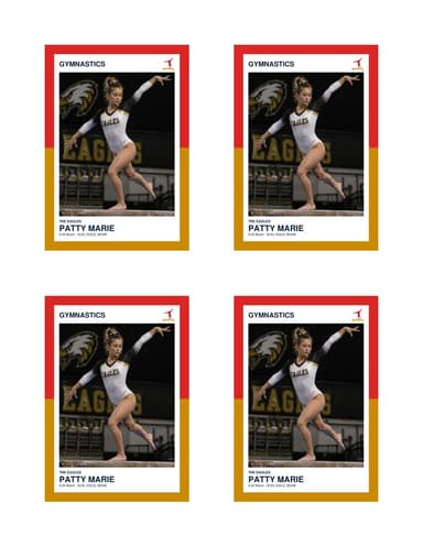 Split Halves gymnastics card normal preview