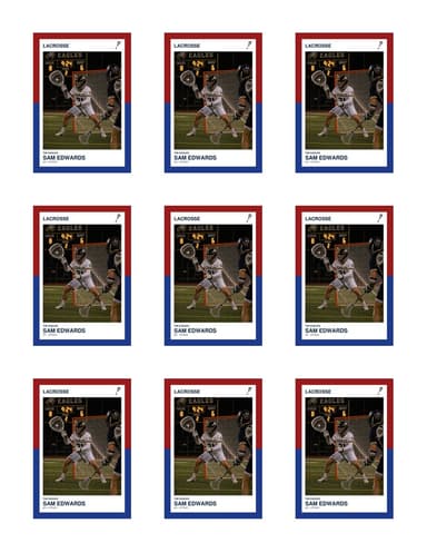 Split Halves lacrosse team sheet preview