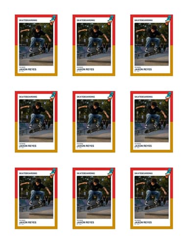 Split Halves skateboarding team sheet preview