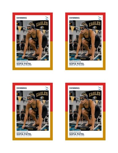 Split Halves swimming card normal preview