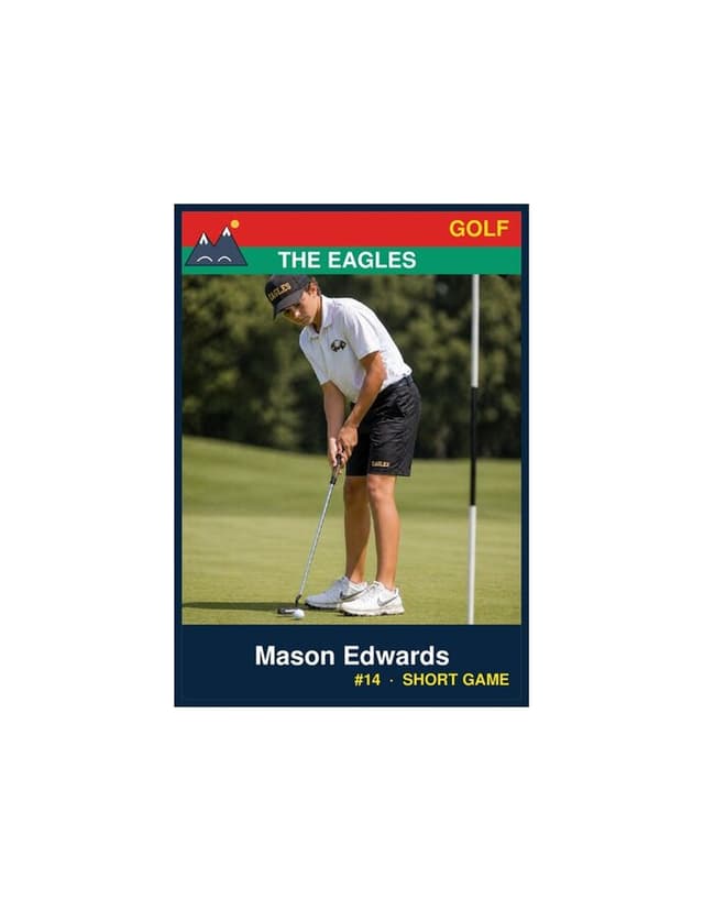 Golf card template preview