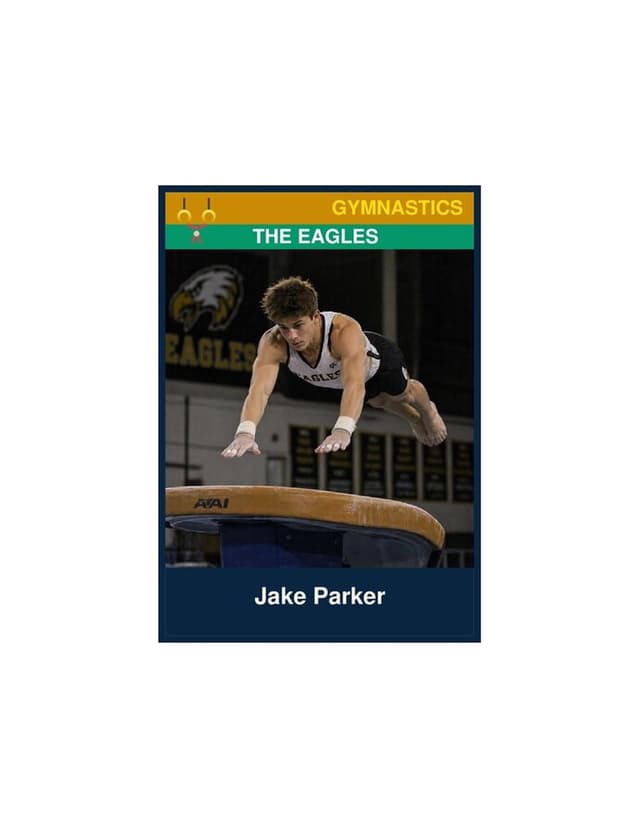 Gymnastics card template preview