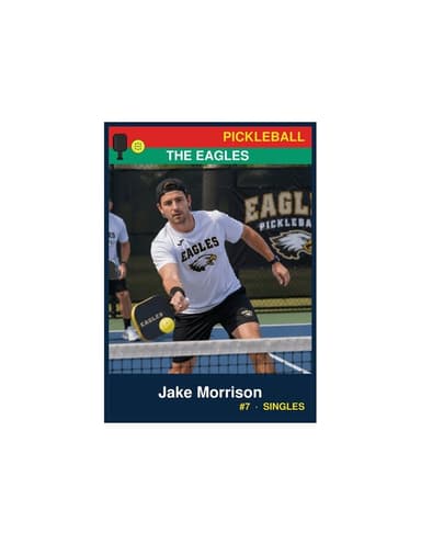 Enlarged pickleball card template