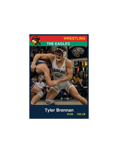 Enlarged wrestling card template