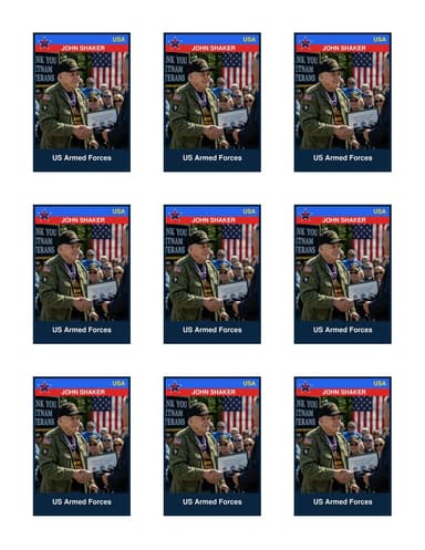 Team USA card template