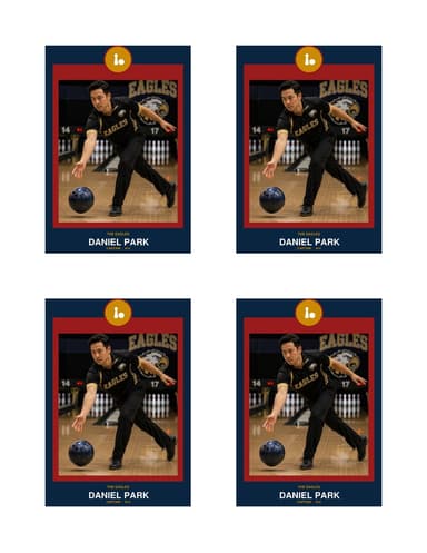Circle Badge bowling card normal preview