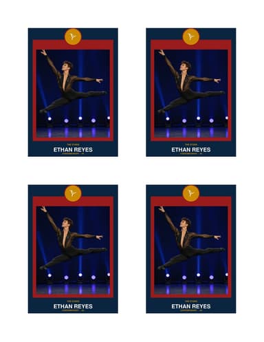 Circle Badge dance card normal preview