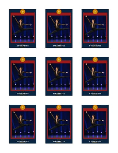 Circle Badge dance team sheet preview