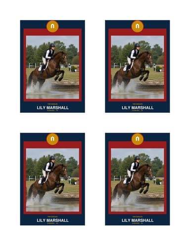 Circle Badge equestrian card normal preview