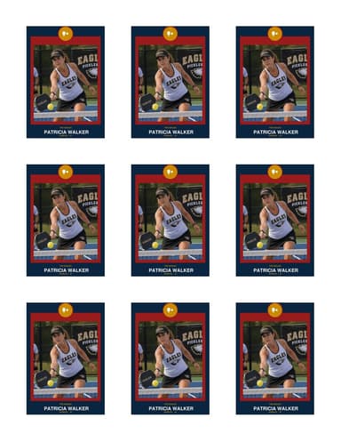 Circle Badge pickleball team sheet preview