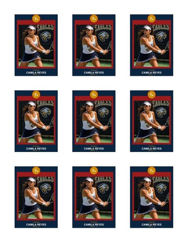 Circle Badge tennis team sheet preview