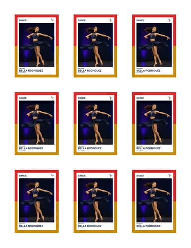 Split Halves dance team sheet preview