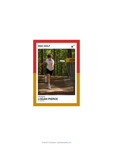 Split Halves disc golf card enlarged preview