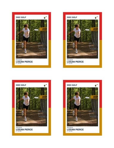 Split Halves disc golf card normal preview