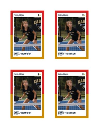 Split Halves pickleball card normal preview