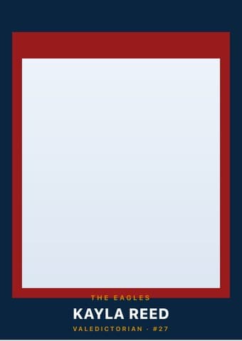 Trading card in the Circle Badge design — a round sport badge centered at the top, the photo in a bordered frame below, and the name and position centered underneath
