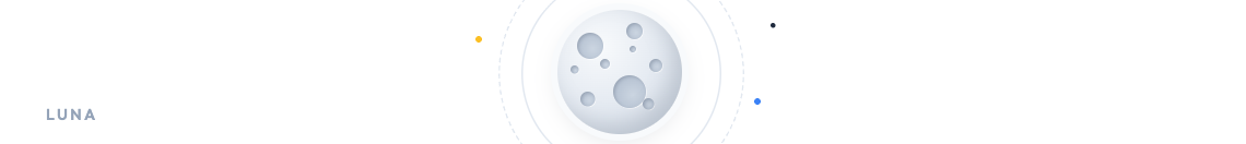 Full moon header: a softly shaded cratered full moon inside two faint orbit rings