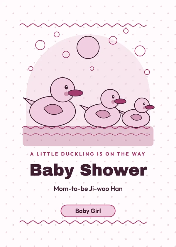 Rubber Ducks — Farm & Duckies baby shower invitation