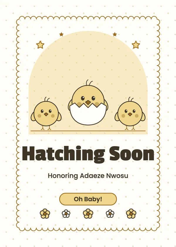 Baby Chicks — Farm & Duckies baby shower invitation