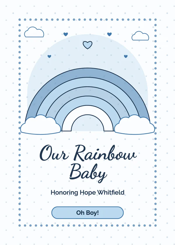 Soft Rainbow — Rainbow Baby baby shower invitation