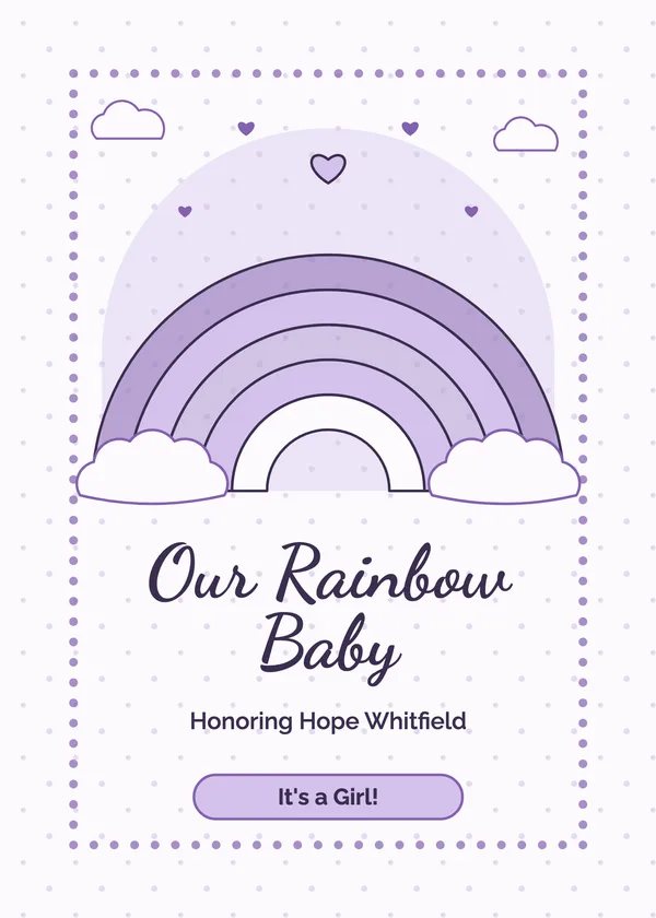 Soft Rainbow — Rainbow Baby baby shower invitation