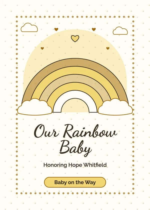 Soft Rainbow — Rainbow Baby baby shower invitation