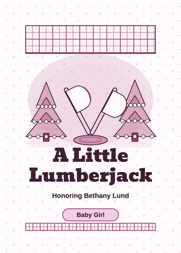 Little Lumberjack — Plaid & Lumberjack baby shower invitation