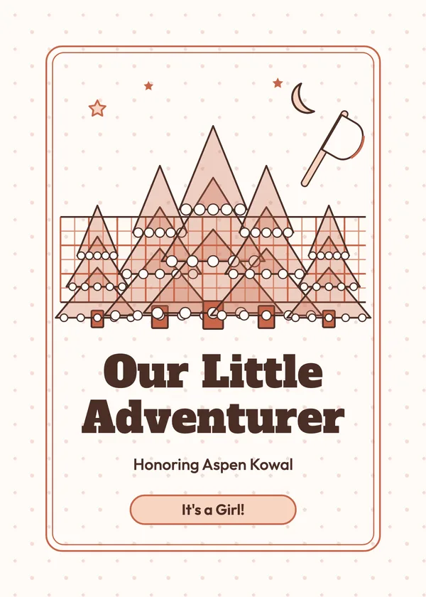 Plaid Forest — Plaid & Lumberjack baby shower invitation
