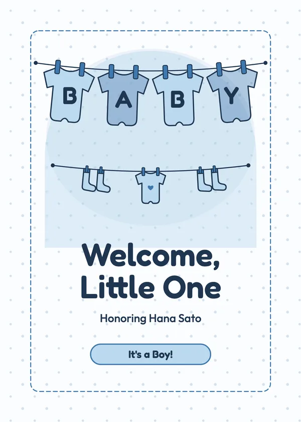 B-A-B-Y Onesies — Onesie Clothesline baby shower invitation