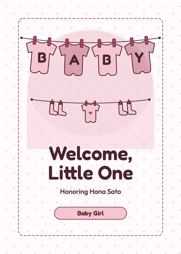 B-A-B-Y Onesies — Onesie Clothesline baby shower invitation
