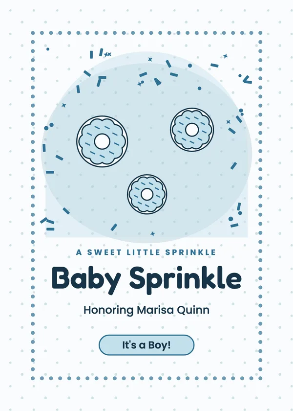 Baby Sprinkle — Baby Sprinkle baby shower invitation