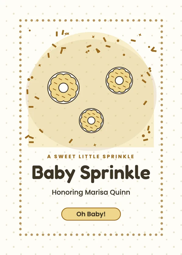 Baby Sprinkle — Baby Sprinkle baby shower invitation