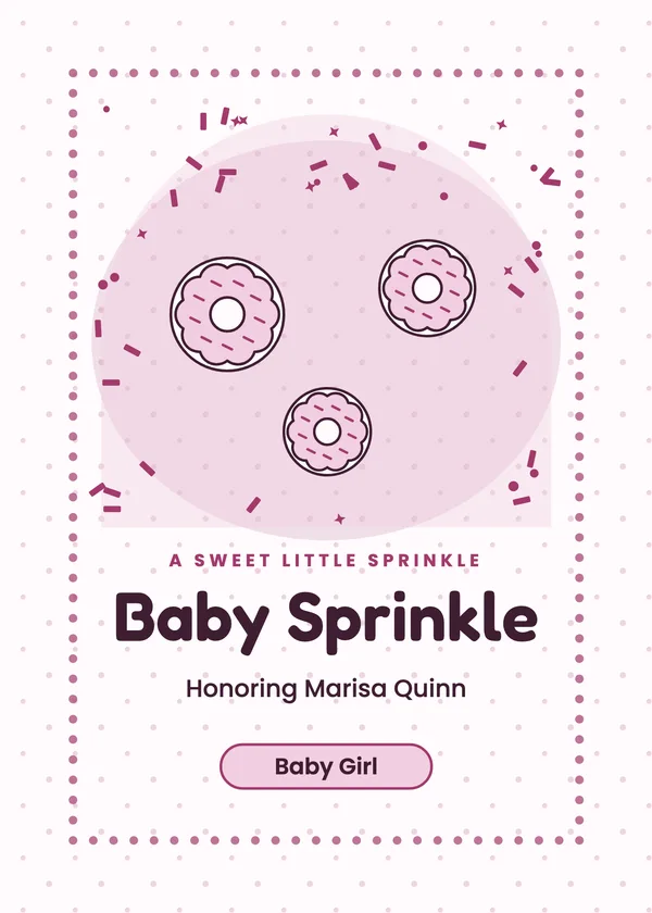 Baby Sprinkle — Baby Sprinkle baby shower invitation