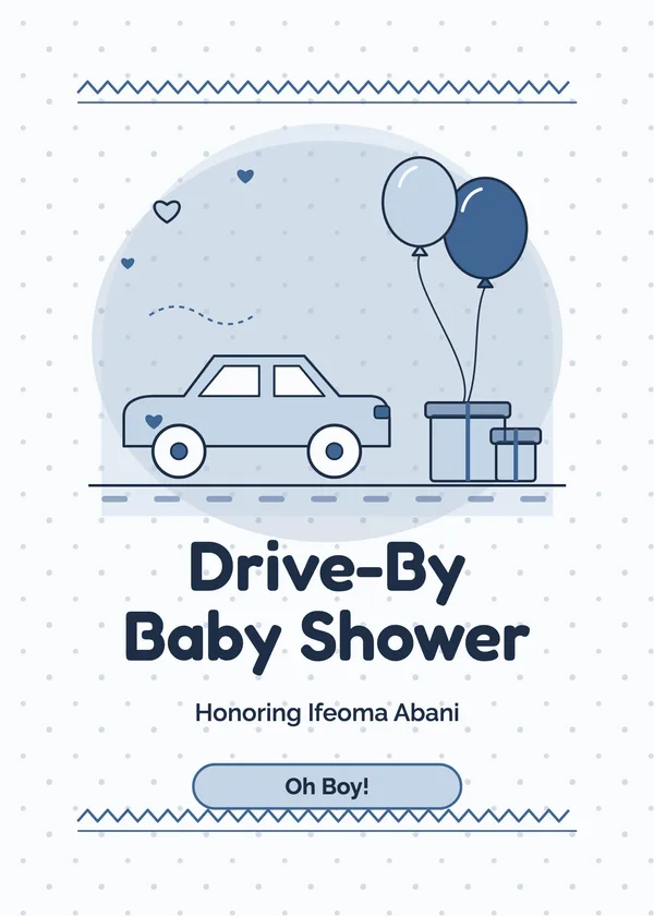 Drive-By Gifts — Drive-By Shower baby shower invitation
